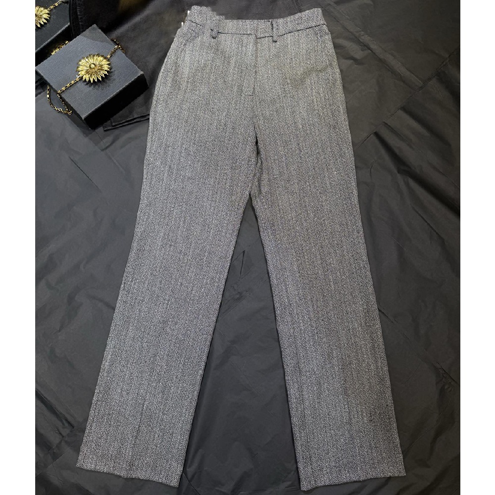 Clothing Style Winter - Calças Femininas 2026, Estilo Commuter, Cetim,
