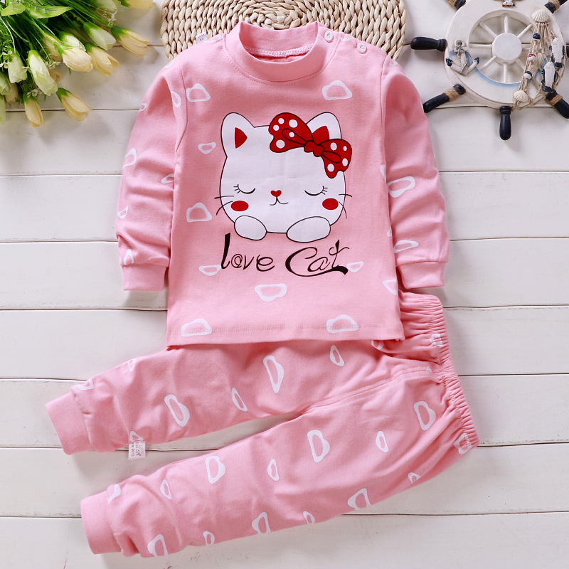 Winter Clothing Newborn - Conjunto de pijama de algodão infantil,