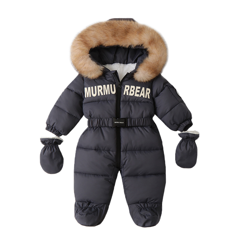 Winter Clothing Newborn - Macacão recém-nascido com luvas, macacão com