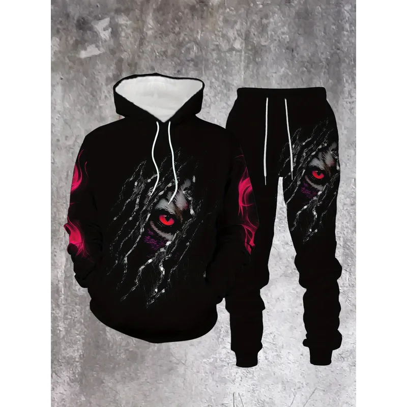 Clothing Style Winter - Conjunto de Moletom Masculino 2026 com